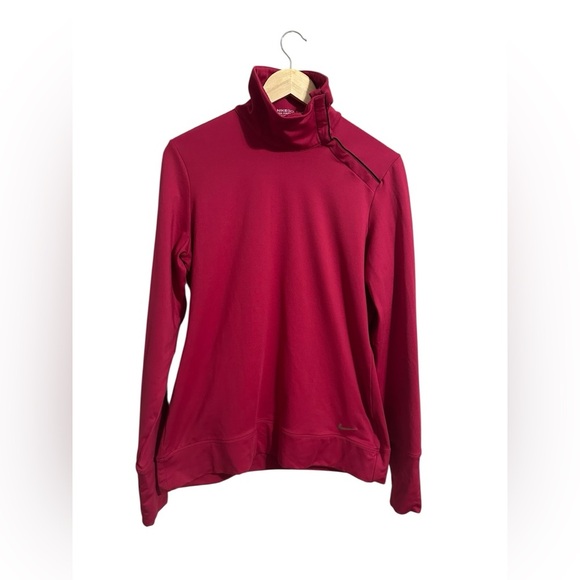 Nike Golf Performance Crimson Pullover with Button Detail Thumbhole Size Large - Picture 5 of 12